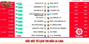 Sức hút từ lịch thi đấu La Liga