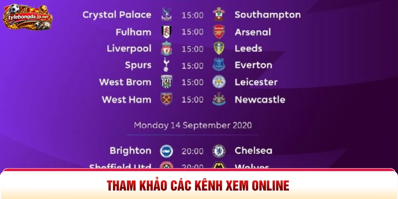 Tham khảo các kênh xem online