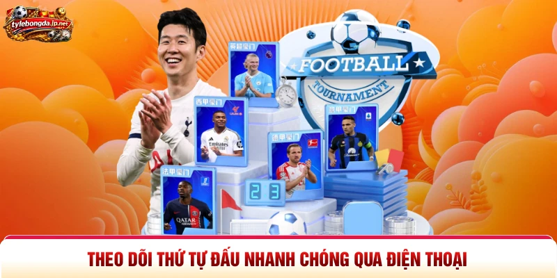 Theo dõi thứ tự đấu nhanh chóng qua điện thoại